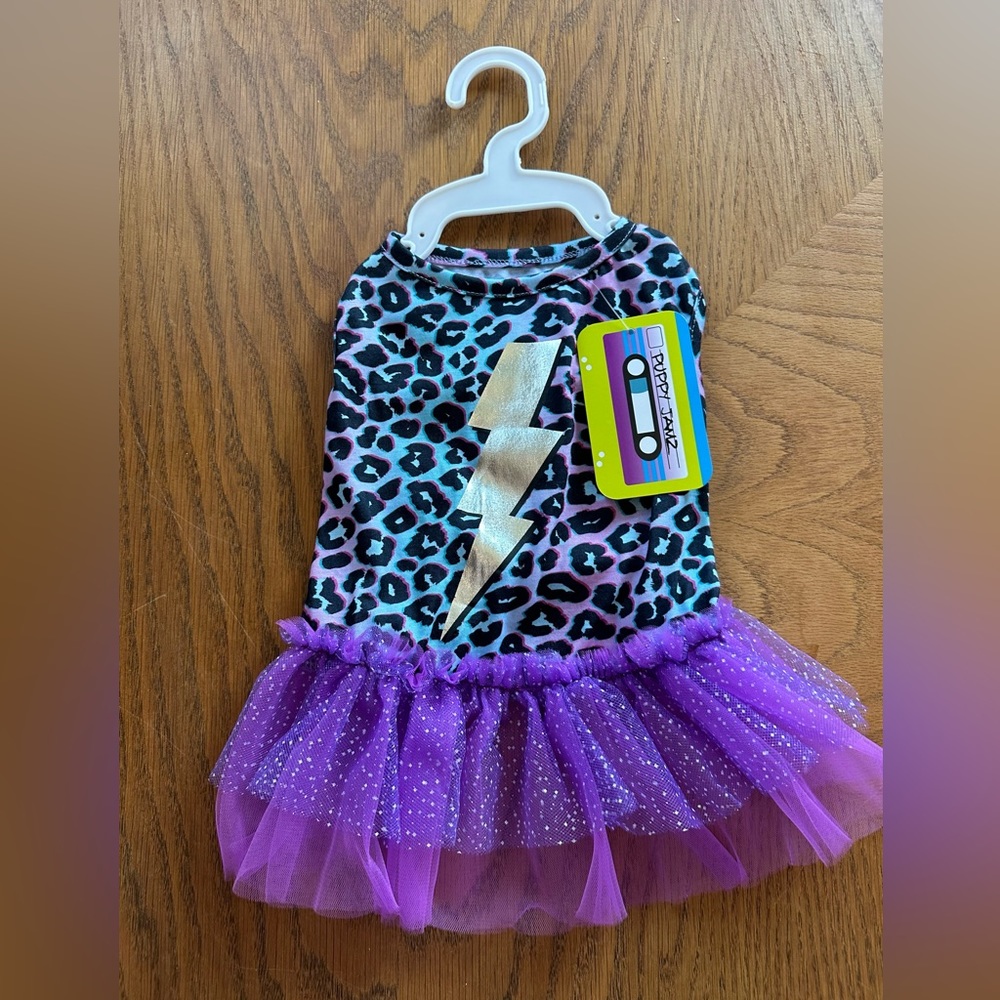 Multicolor leopard print dog Dress
